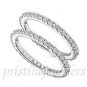 2MM ROUND AND BAGUETTES CZ WEDDING BAND RING Sterling Silver Sterling Silver  We