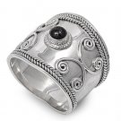 silver Bali Ring Natural  .925 Solid Sterling Silver Ring