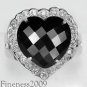 Silver 2CT Two Colored Brilliant Cut Champagne CZ Fashion Ring Solid Sterling C