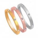 Silver TRI-COLOR YELLOW ROSE SILVER STACKABLE BANDS .925 Sterling Silver Eternit