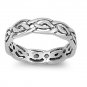 925 Solid Sterling Silver Ring - Celtic Design Band