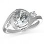 925 Solid Sterling Silver Ring - Hearts Band 6 mm