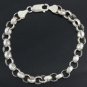 Silver Bracelet W/ Charms 925 Solid Sterling Silver   8 in Inch