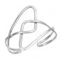 Art Deco Knotted Silver Cuff Bracelet Sterling Silver