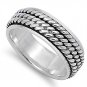Silver Ring - Spinner Ring 925 Solid Sterling Silver Band