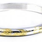 Children 2-Tone Bangle - 5 x 50 x 55mm Sterling Silver