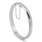 Engraved Bangle  - 7 x 55 x 60mm Sterling Silver