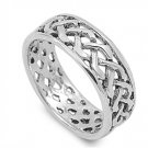 925 Solid Sterling Silver Ring Band 8 mm (0.33 inch)