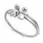 925 Solid Sterling Silver Ring - Boy-Girl Band