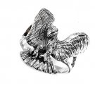 925 Solid Sterling MEN'S PLAIN SILVER EAGLE RING 925 Solid Sterling Silver Band