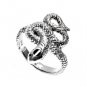 925 Solid Sterling PLAIN SILVER WRAP SNAKE RING 925 Solid Sterling Band Sizes 6-