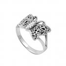 925 Solid Sterling PLAIN SILVER OPEN BAND BUTTERFLY RING 925 Solid Sterling Silv
