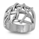 925 Solid Sterling Silver Ring Band 16 mm
