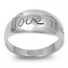 925 Solid Sterling Silver Ring - Moon And Star Band 10 mm
