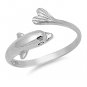 925 Solid Sterling Silver Ring - Dolphin Band 8 mm