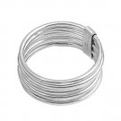 925 Solid Sterling Silver Ring - Multi-Band Band 9 mm