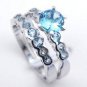 925 Solid Sterling Silver Ring -  Two Tone Band 10 mm