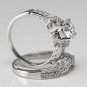 2CT Emerald Cut Lavender CZ Solitaire Ring Sterling Silver LAVENDER