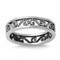 925 Solid Sterling Silver Ring - Filigree Band Band 5 mm (0.21 inch)