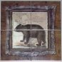 The Bear Ceramic Tile Mural 4 pc of 6" Alaskan Bear kiln Fired