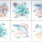 Dolphin Ceramic Tile Mural Accent Coral Reef 4.25" Kiln Fired Back Splash Dolphin Ceramic Tile Mural Accent Coral Reef 4.25" Kiln Fired Back Splash