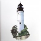 Key West Florida Light House Ceramic Tile Nautical Kiln Fired