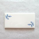 One Blue Swansea Rose Bud Design 3" x 6" Subway Ceramic tile Kiln Fired One Blue Swansea Rose Bud Design 3" x 6" Subway Ceramic tile Kiln Fired