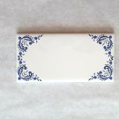 One Blue Willow Delft Design Ceramic 3" x 6" Accent Tile Kiln Fired Décor One Blue Willow Delft Design Ceramic 3" x 6" Accent Tile Kiln Fired Décor