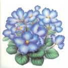 Blue Impatiens or Violet flower Ceramic Tile 4.25" x 4.25" Kiln Fired Accent Blue Impatiens or Violet flower Ceramic Tile 4.25" x 4.25" Kiln Fired Accent