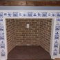 Nautical Delft Blue Design set 6 Tiles House Castle Windmill Ceramic Tile 4.25"