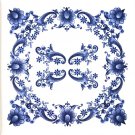 Vintage Delft Design Ceramic tile Kiln Fired 4.25" x 4.25 Vintage Corners Vintage Delft Design Ceramic tile Kiln Fired 4.25" x 4.25 Vintage Corners