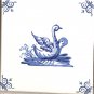 Mythology Sea Creatures 6x6 Blue Delft Design #16