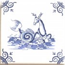 Deer Ceramic Tiles Mythology Sea Creatures and Monsters Delft Design 4.25” x 4.25” Deer Ceramic Tiles Mythology Sea Creatures and Monsters Delft Design 4.25” x 4.25”