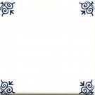 Blue Delft Rope Design Nautical Style Corner Ceramic Tile 4.25" x 4.25" Blue Delft Rope Design Nautical Style Corner Ceramic Tile 4.25" x 4.25"