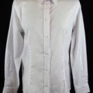 NEW PLAIN WHITE COTTON BLOUSE SHIRT-8-10-14-16-18 work business staff  NWT