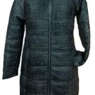 NEW Morgan designer tweed long warm padded Black winter coat-10 evening party