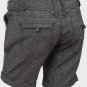NEW=WOOL HERRINGBONE TWEED LONG  SHORTS HOTPANTS-8 10 12 14 16  steampunk NWT