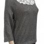 New Vintage wool mix crochet collar jumper-10 12-14-victorian 1930's 1940's boho