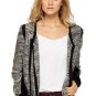 NEW Speckled chunky knit asymmetrical zip CARDIGAN JUMPER SWEATER jack-18 20 22