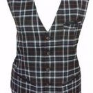New Country Tweed Check Waistcoat-vest 16 plus victorian steampunk dandy riding