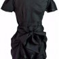 NEW HITCHED VINTAGE BLACK DRESS-10 victorian war bride steampunk edwardian NW