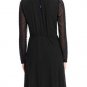 Vintage Black High neck tea dress-10 12 14 16 18 Victorian steampunk gothic 40's