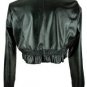 NEW LEATHER LOOK HIGH NECK BOLERO SHRUG JACKET- victorian steampunk goth evening