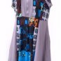 VINTAGE patchwork dress jacket -20 plus retro boho party wedding 2 piece suit