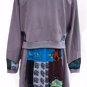 VINTAGE patchwork dress jacket -20 plus retro boho party wedding 2 piece suit