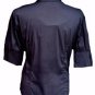 NEW BLACK RUFFLE COTTON BLOUSE SHIRT-14 16 victorian steampunk pirate lolita