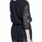 -NEW VINTAGE cotton embroidered playsuit designer dress-8 10 12 14 boho festival