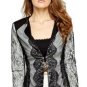 NEW eyelash lace blazer fitted jacket-14 victorian steampunk goth evening party
