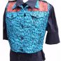 Vintage cropped studded biker gilet waistcoat-14 16 punk rock grunge rockabilly