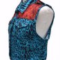 Vintage cropped studded biker gilet waistcoat-14 16 punk rock grunge rockabilly